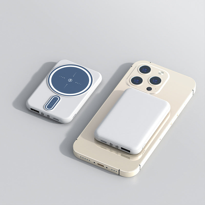 Magnetic Mini Wireless Charger - Fast Charging Power Bank