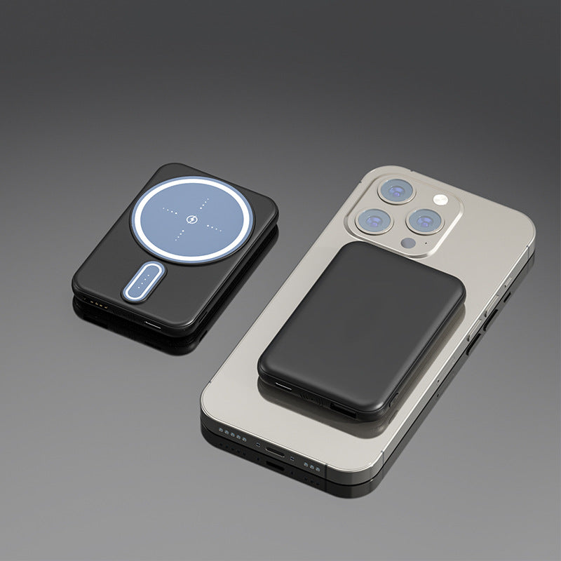 Magnetic Mini Wireless Charger - Fast Charging Power Bank